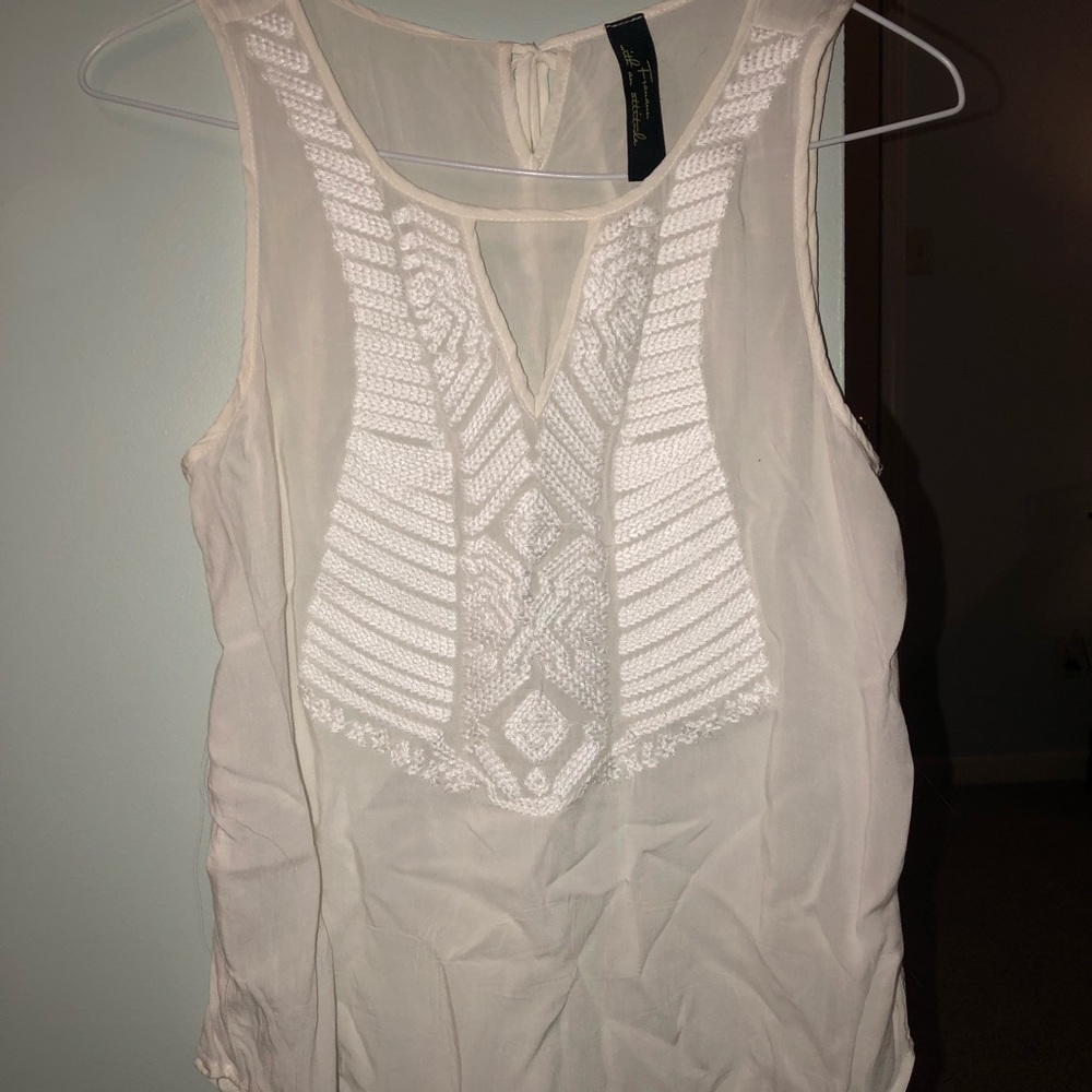 Cute white tank top